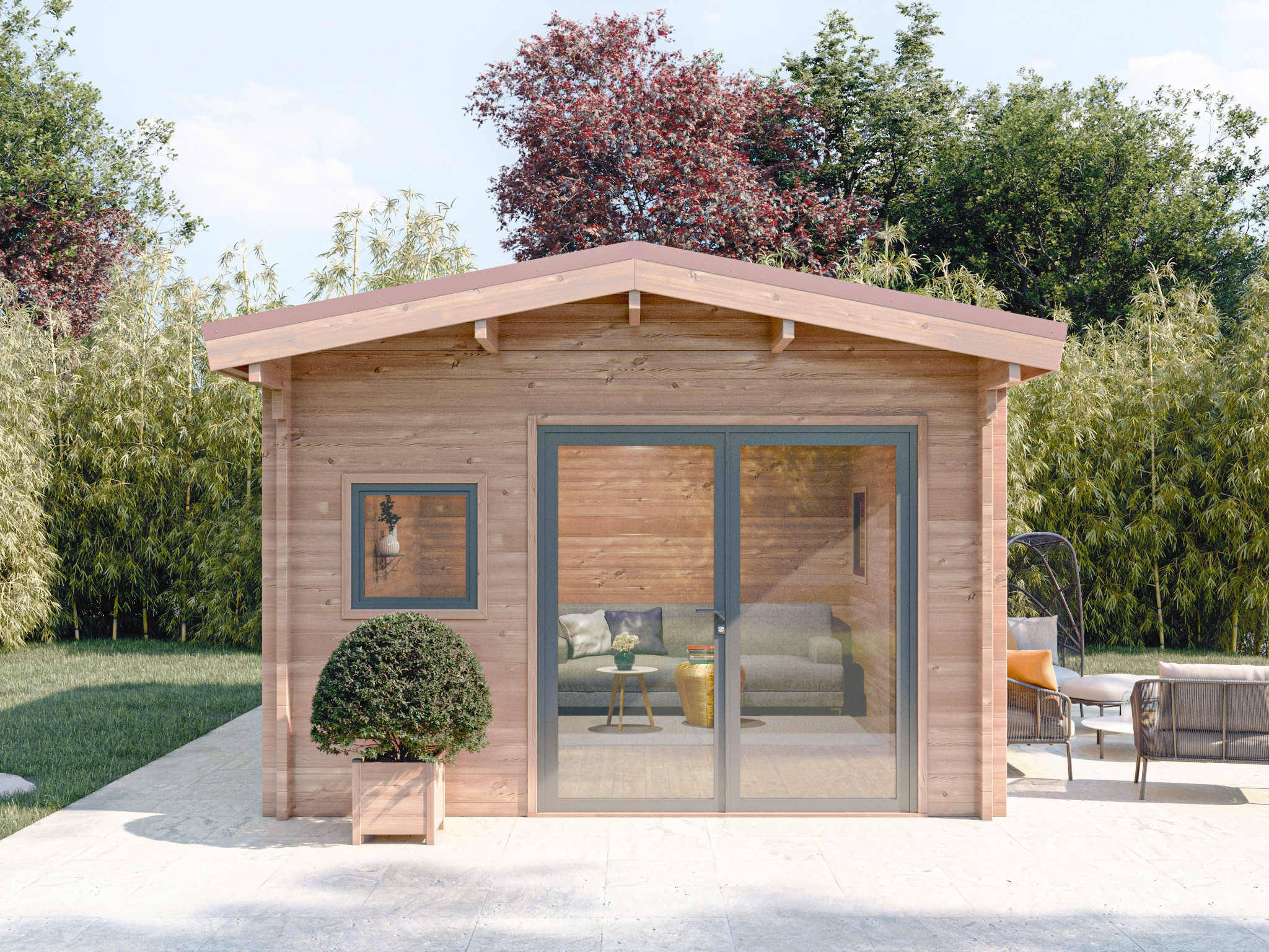 Abri en bois Essentiel 20m² brikawood